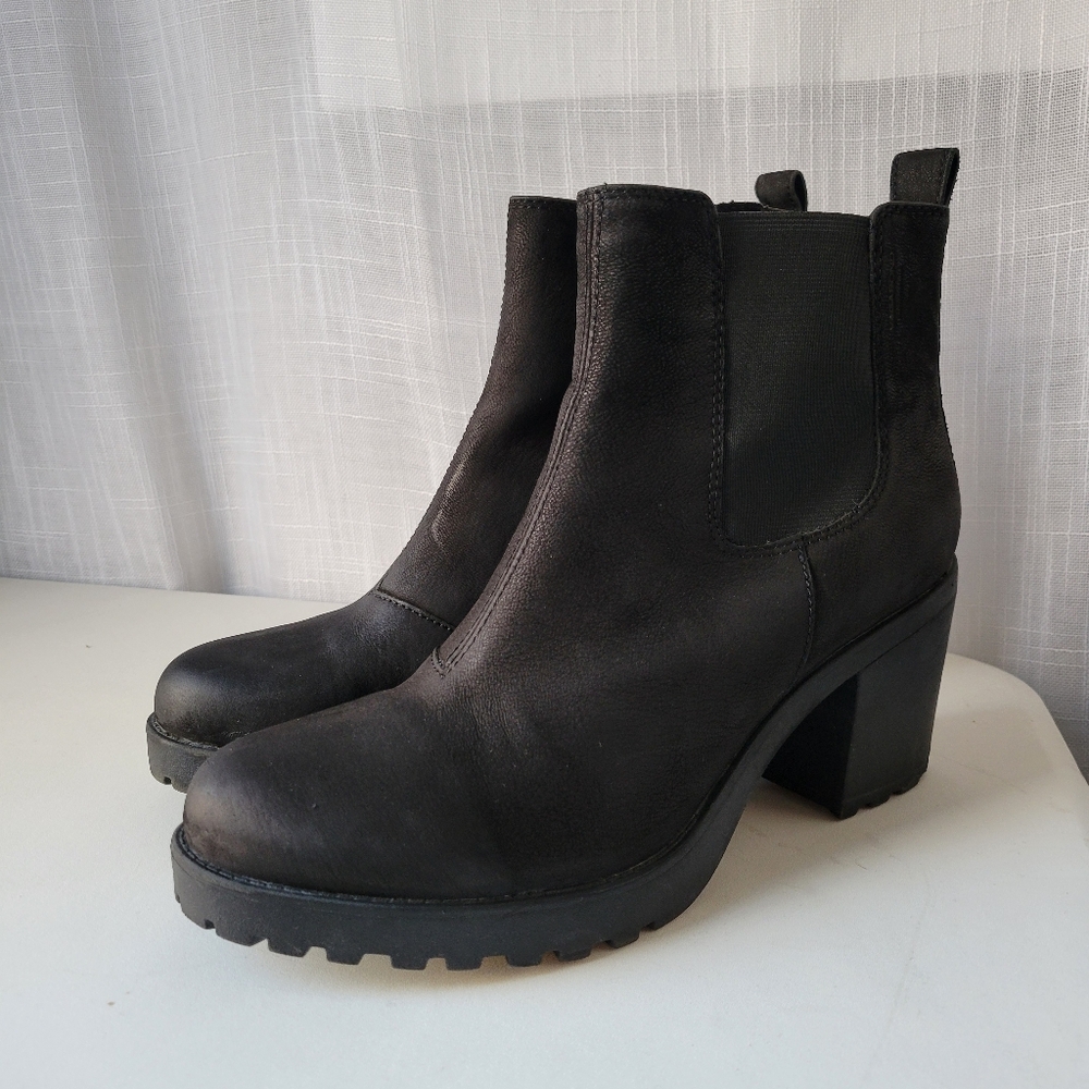 Vagabond Shoemakers Grace Chelsea leather block heel boots size EU 41